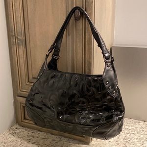 Donald J Pliner BLK patent Leather purse